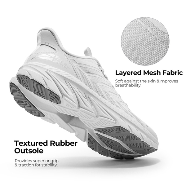 [ALLSWIFIT 2.0] Men's Comfortable Non-Slip Workout Sneakers - WHITE-NEW - 2