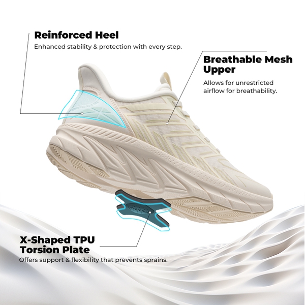 [ALLSWIFIT 2.0] Women's Comfortable Walking Sneakers - IVORY-NEW - 3