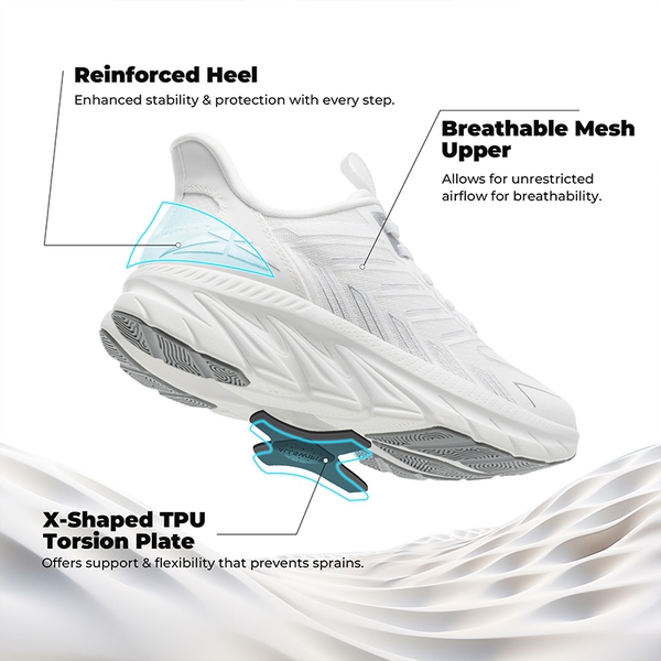 [ALLSWIFIT 2.0] Women's Comfortable Walking Sneakers - WHITE-NEW - 3