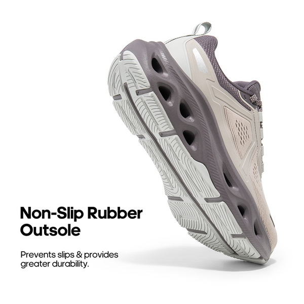 [MovePropel] Women's Comfortable Lifestyle Sneakers - GREY PINK/PURPLE-NEW - 2