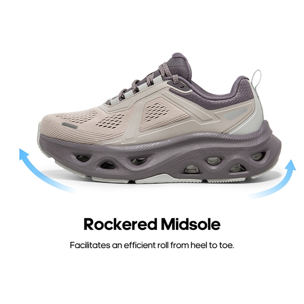 [MovePropel] Women's Comfortable Lifestyle Sneakers - GREY PINK/PURPLE-NEW - 5