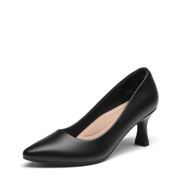 Ascenelle Women’s Comfortable Pumps with Arch Support - BLACK-PU -  0