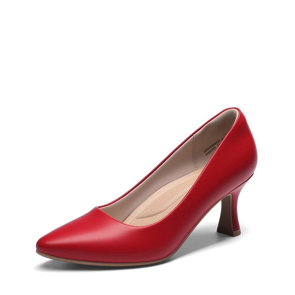 Ascenelle Women’s Comfortable Pumps with Arch Support - RED -  0