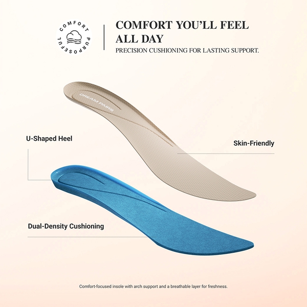 Ascenelle Women's Arch Support Ballet Flats Knit Edition - NAVY - 7