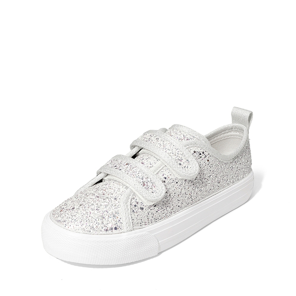 Girl's Glitter Sneakers - SILVER -  0
