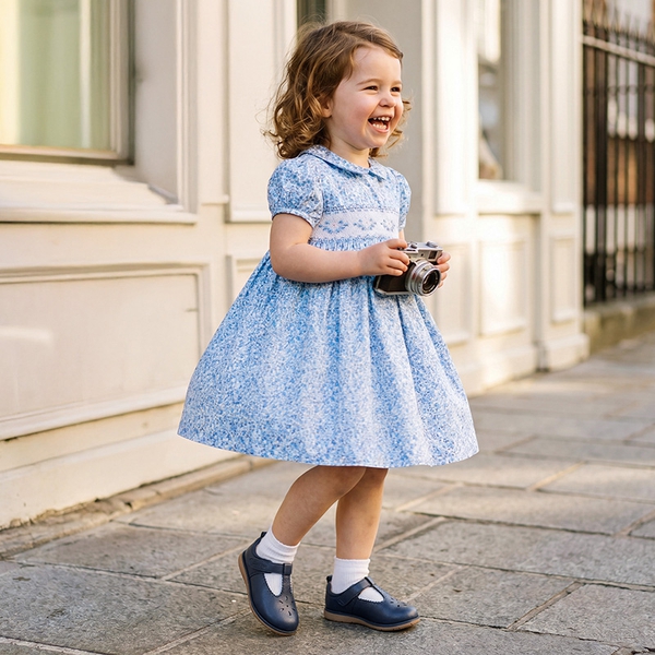Girl's' Mary Jane School Shoes - NAVY - 1
