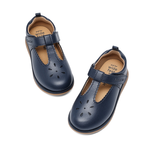 Girl's' Mary Jane School Shoes - NAVY - 2