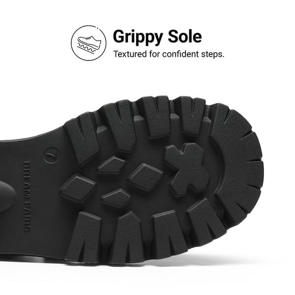 Women's Comfortable Wide Toe Box Platform Mary Janes - BLACK - 7