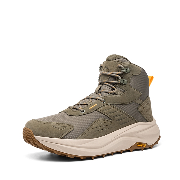 Men's Wide Toe Box Waterproof Hiking Boots - OLIVE -  0