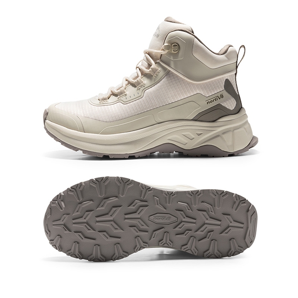 Women's Wide Fit Lightweight Color-Block Hiking Shoes - KHAKI-NEW - 6