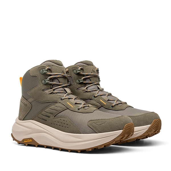 Men's Wide Toe Box Waterproof Hiking Boots - OLIVE - 2