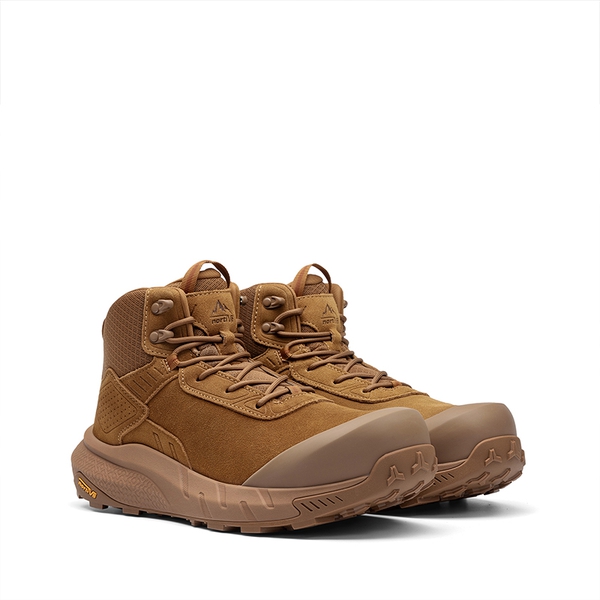 Men's Wide Fit Lightweight Waterproof Nano Toe Safety Work Boots - COYOTE - 2