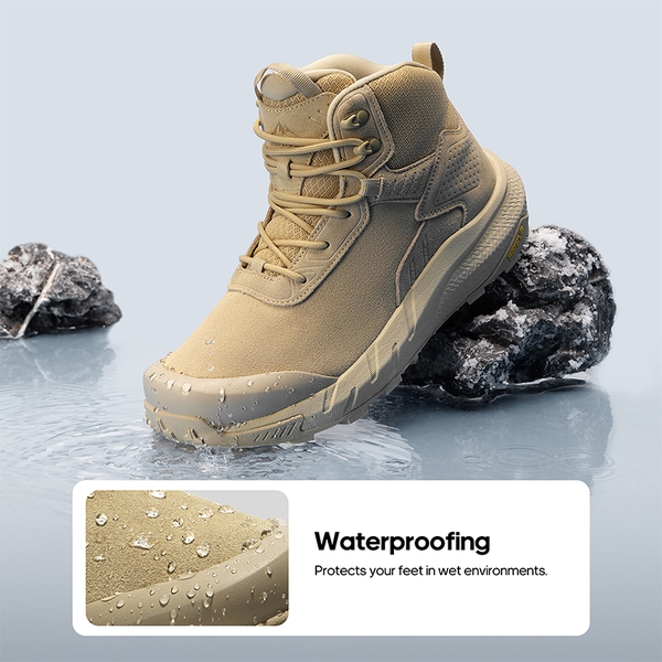 Men’s Breathable Waterproof Tactical Work Boots - SAND - 3