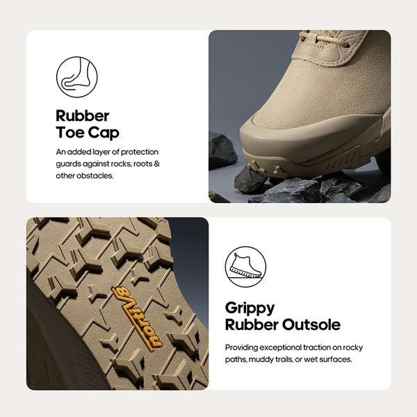 Men’s Breathable Waterproof Tactical Work Boots - SAND - 5