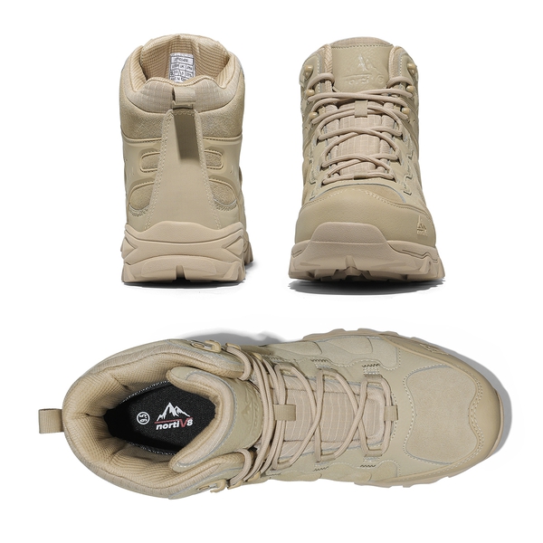 Men's Waterproof Hiking Boots - SAND - 3