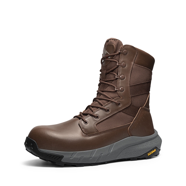 Men’s Nano Composite Toe Electrical Hazard Work Boots - DARK BROWN -  0