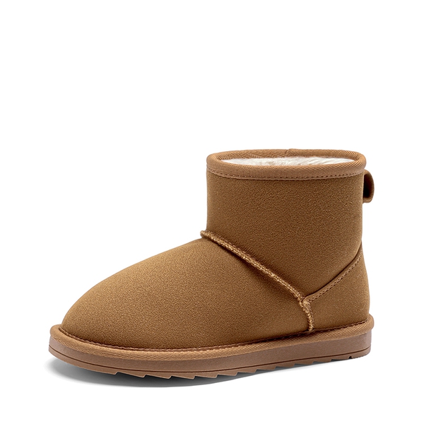 Kids' Winter Fuzzy Booties - LIGHT BROWN -  0