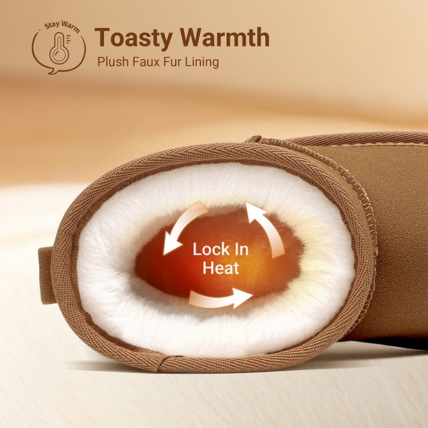 Kids' Winter Fuzzy Booties - LIGHT BROWN - 2