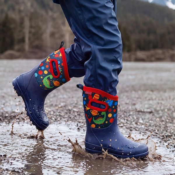 Kids' Waterproof Winter Snow Boots - DARK BLUE - 1