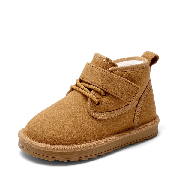 Kids' Fuzzy Winter Snow Boots - CHESTNUT -  0