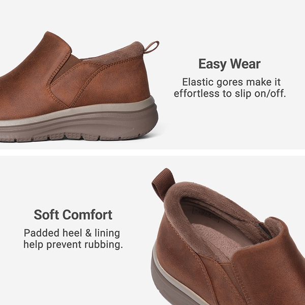 Women's Slip-On Winter Boots - BROWN - 5