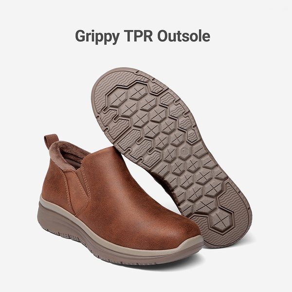 Women's Slip-On Winter Boots - BROWN - 6