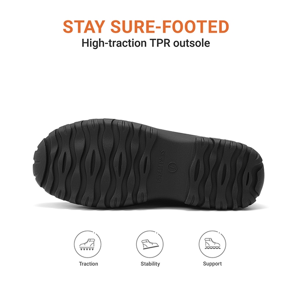 Women's Insulated Faux Fur Snow Boots - BLACK - 5