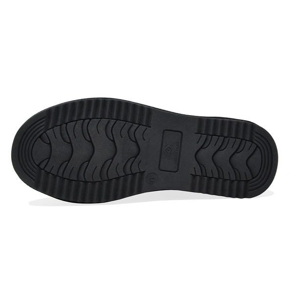 [FuzzyClassic Mid Boot] Suede Mid Calf Snow Boots - BLACK - 6