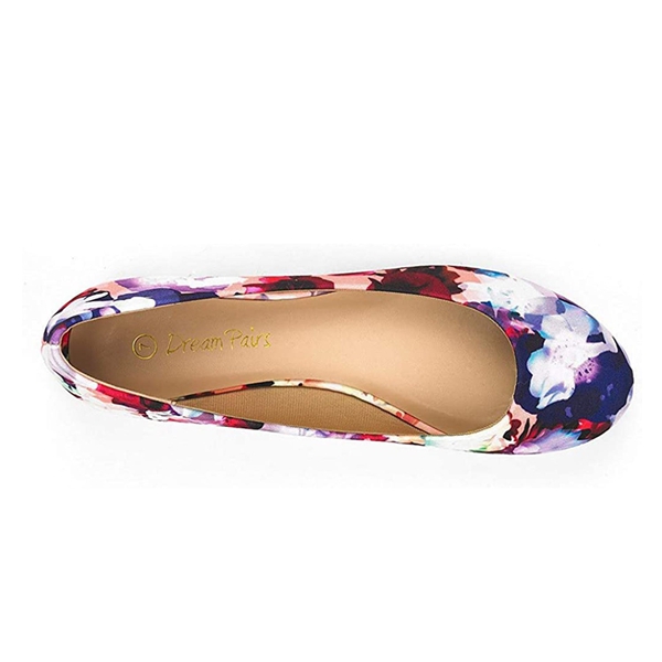 Comfortable Ballerina Walking Flats - FLORAL - 2