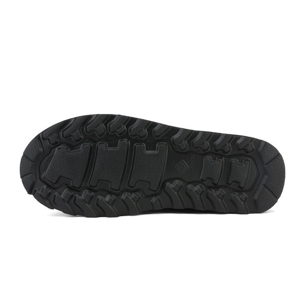 [FuzzyChic Buckle] Fur Lined Winter Boots - BLACK - 5