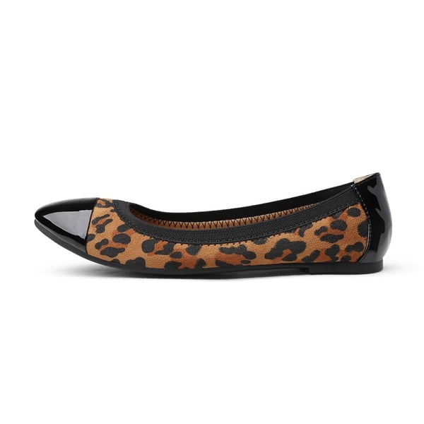 Ballet Walking Flats Shoes - LEOPARD - 1