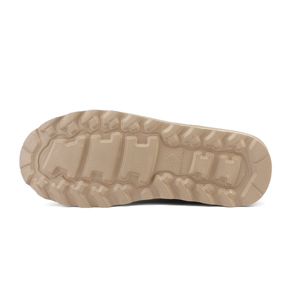 [FuzzyChic Buckle] Fur Lined Winter Boots - SAND - 5