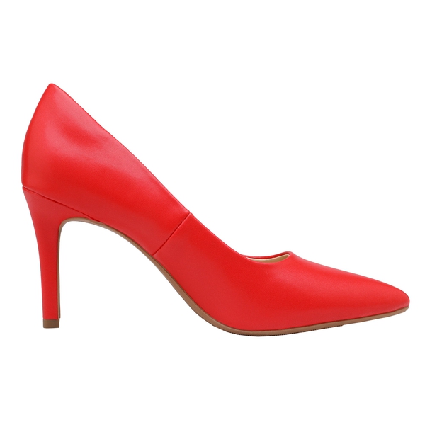 Belle Vie Pointed Toe Stiletto Pumps - RED - 3