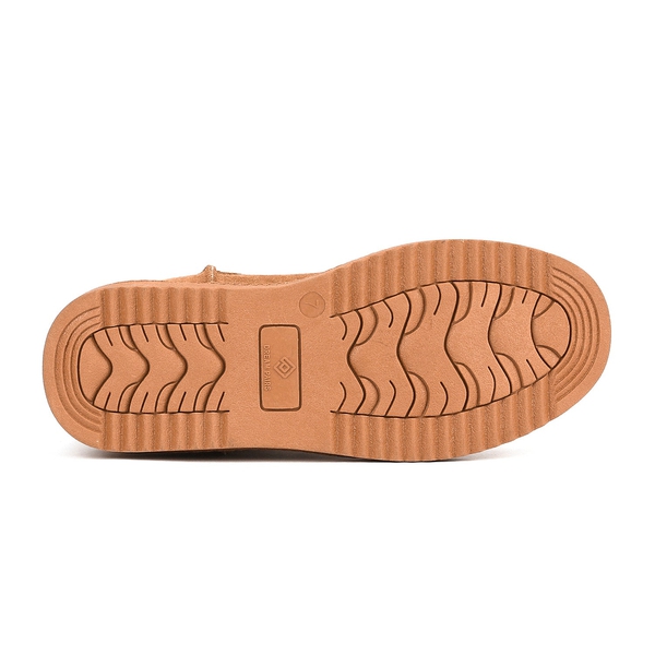 [FuzzyClassic High Boot] Suede Faux Fur Snow Boots - CHESNUT - 6