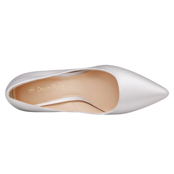 Belle Vie Pointed Toe Stiletto Pumps - SILVER - 2