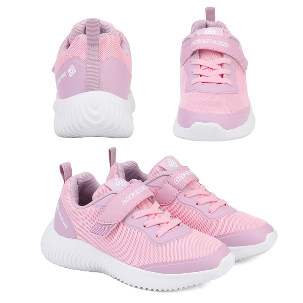 [EZ-Ons BreezeRunners] Breathable And Lightweight Kids Running Sneakers - LIGHT PURPLE - 5
