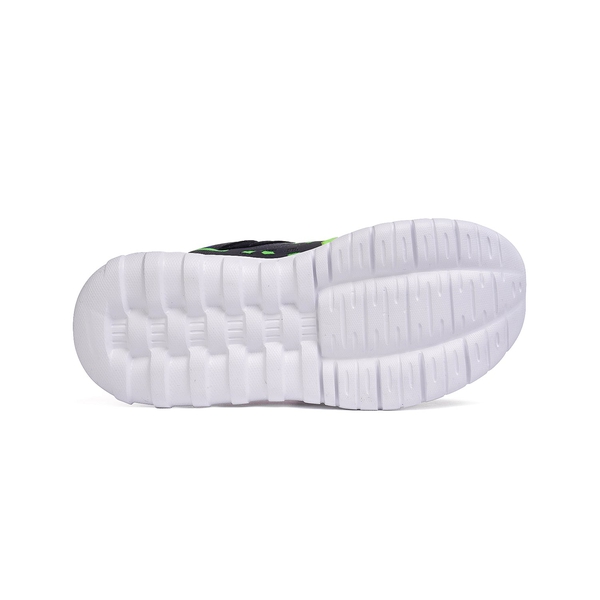 Boys Girls Athletic Running Sneakers - BLACK ROYAL GREEN - 4