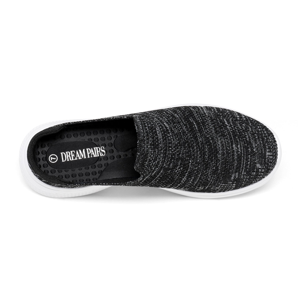 Slip on Mule Sneakers - BLACK GREY - 4