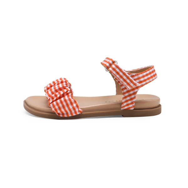 Girls Open-toe Princess Flat Sandals - ORANGE - 1