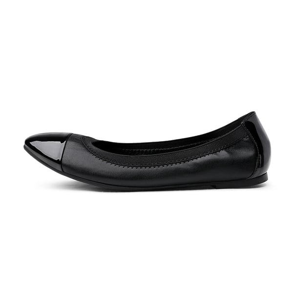 Ballet Walking Flats Shoes - BLACK - 1