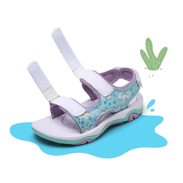 Boys & Girls Open-Toe Sport Sandals - BLUE PURPLE HIPPOCAMPUS - 2