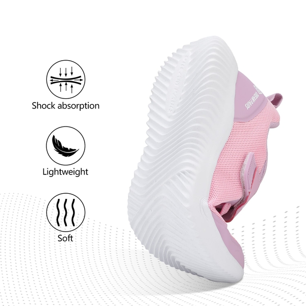 [EZ-Ons BreezeRunners] Breathable And Lightweight Kids Running Sneakers - LIGHT PURPLE - 1