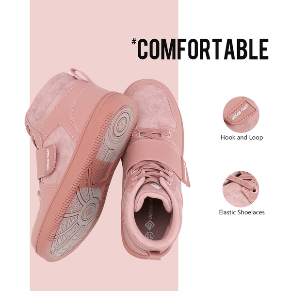[LilLegends Skyhigh] Dream Pairs Kids High Top Sneakers - PINK - 2