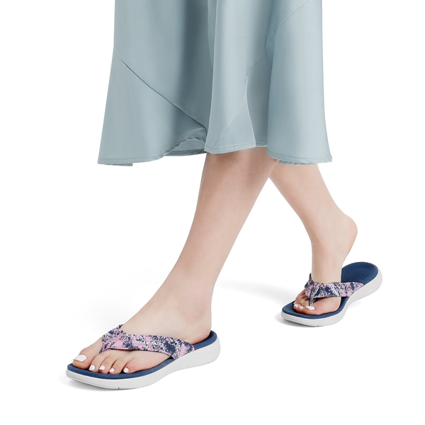 Comfortable Flip Flops With Arch Support - NAVY BLUE - 1
