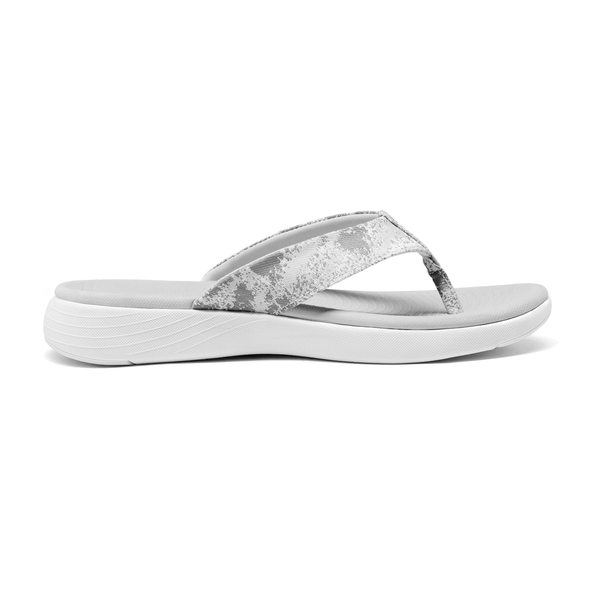 Comfortable Flip Flops With Arch Support - LIGHT GREY - 2