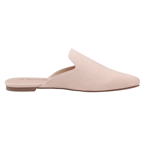 Pointed Toe Flat Mules - ARRICOT SUEDE - 2