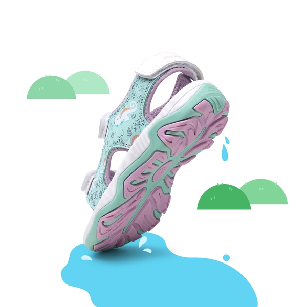 Boys & Girls Open-Toe Sport Sandals - BLUE PURPLE HIPPOCAMPUS - 3