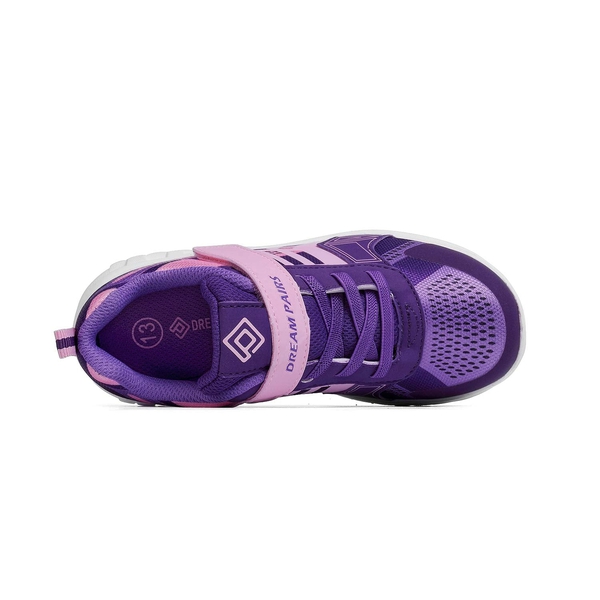 Boys Girls Athletic Running Sneakers - PINK PURPLE - 2