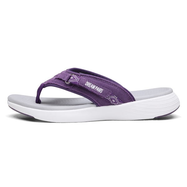 Comfort Flip Flop Sandals - PURPLE - 2