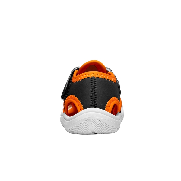 Boys Girls Athletic Sandals - GREY NEON ORANGE - 3